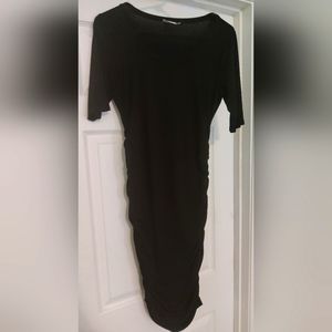 Motherhood Maternity S Black Midi Dress